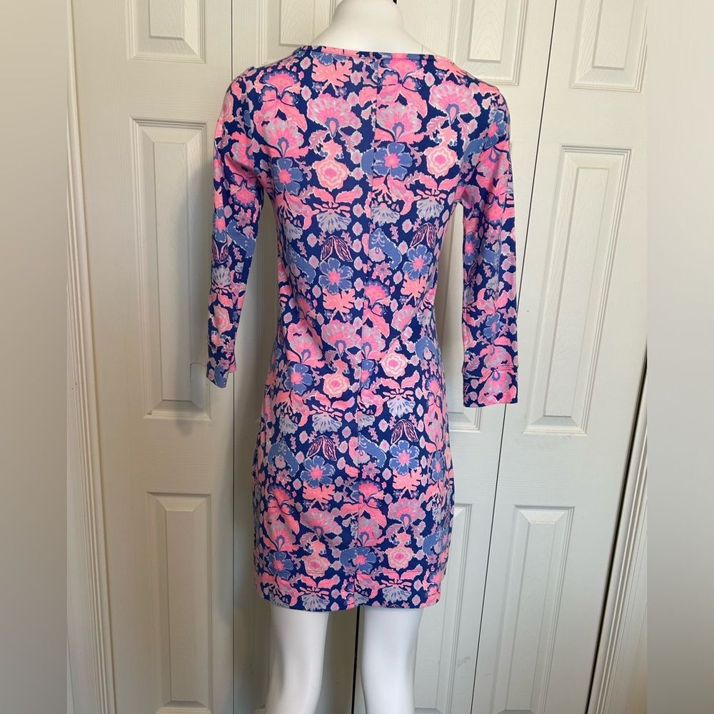 Lilly Pulitzer Marlowe Iris Blue Werk It Engineered Marlow Dress Size S - Picture 4 of 9